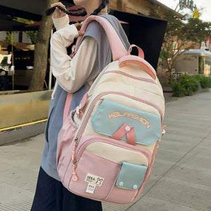 Student Schoolbag with Spine Protection – Large Capacity