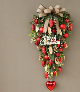 Jinghua Christmas Wreath Door Decoration Wall Hanging