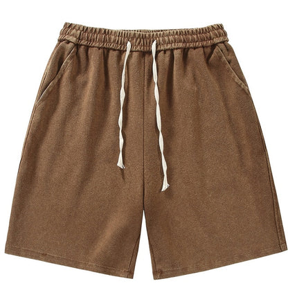 Shorts deportivos de algodón desgastado de verano