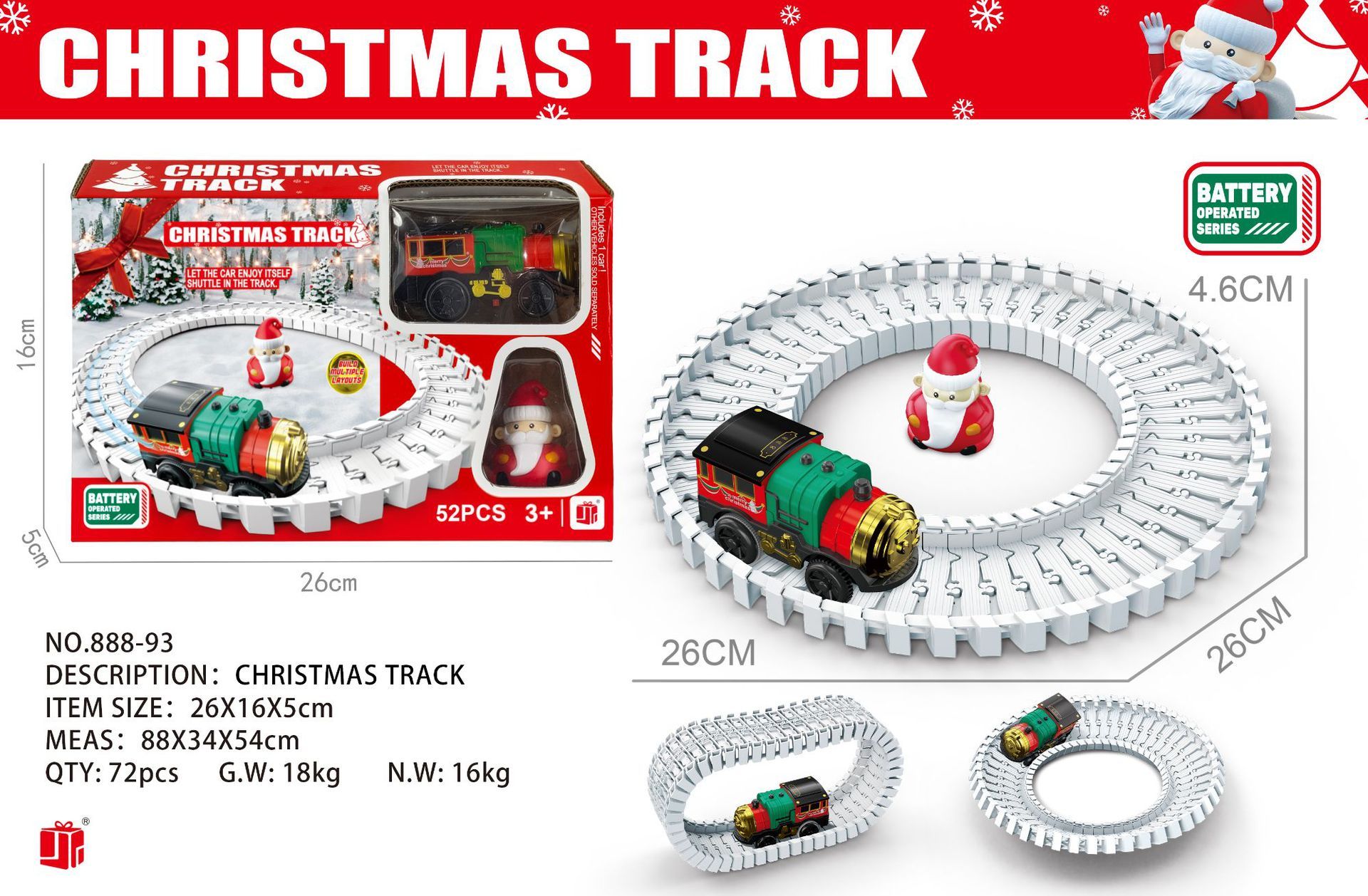 Christmas Series Electric Rail Car Educational Toys