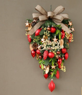 Jinghua Christmas Wreath Door Decoration Wall Hanging