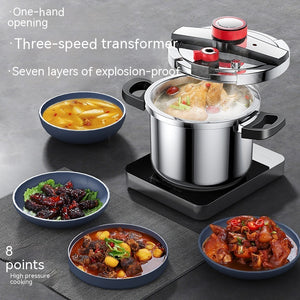 6L Stainless Steel Pressure Cooker – Safe & Energy-Saving