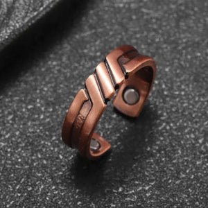 Pure Copper Magnetic Ring – Stylish Open Energy Band
