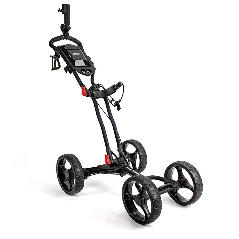 Golf Course Cart Four Wheel Aluminum Alloy Foldable With Umbrella Rack