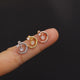 Geometric Stainless Steel Threaded Stud Earrings