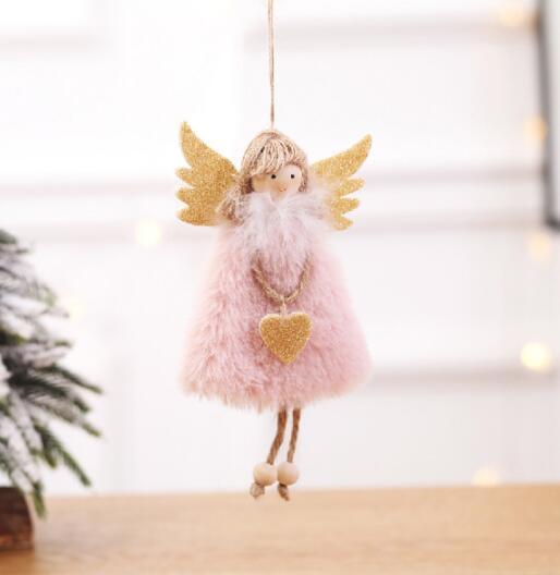 New Year Christmas Angel Doll Merry Christmas Decorations for Home Christmas Elf Tree Pendant