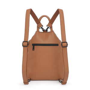 PU Leather Backpack – Soft, Practical Zipper Handbag