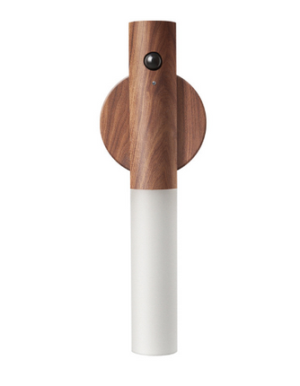 Lampe à détecteur de mouvement en bois