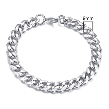 Bracelet chaîne cubaine Miami pour hommes