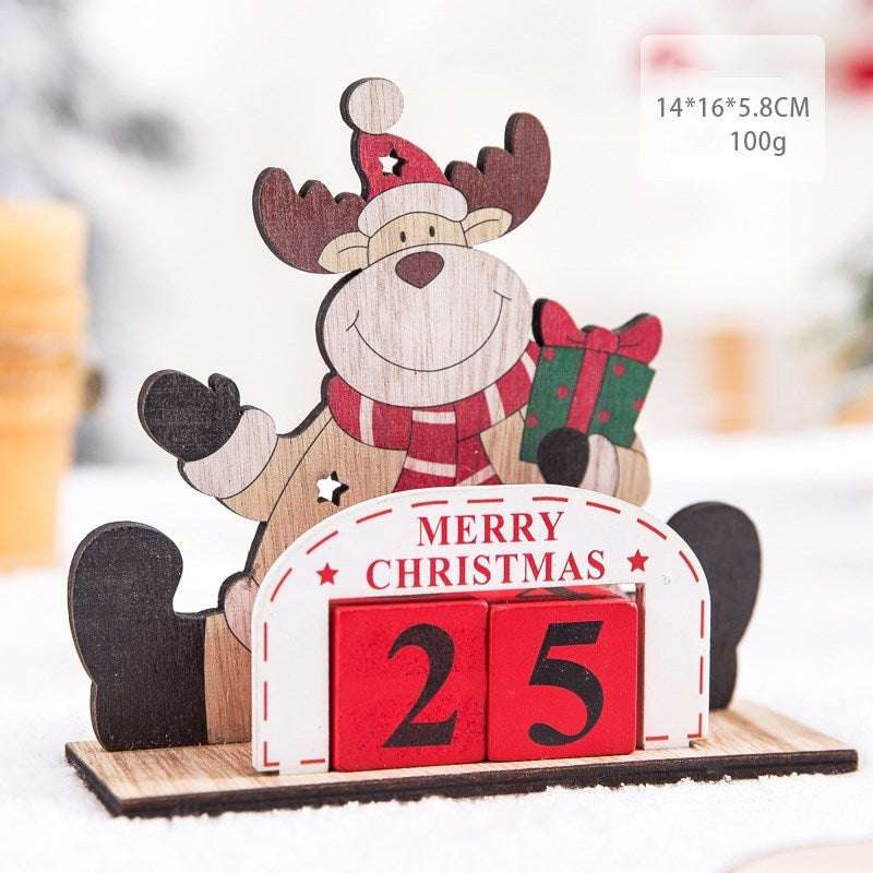 Christmas gift calendar scene decoration toys