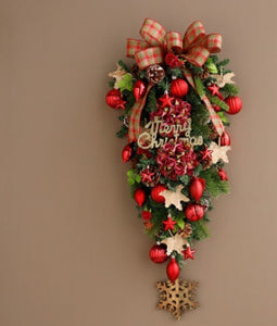 Jinghua Christmas Wreath Door Decoration Wall Hanging