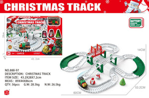 Christmas Series Electric Rail Car Educational Toys