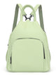 PU Leather Backpack – Soft, Practical Zipper Handbag