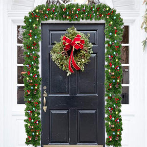 Cane Artificial Christmas Wreath Outdoor Pine Wreath