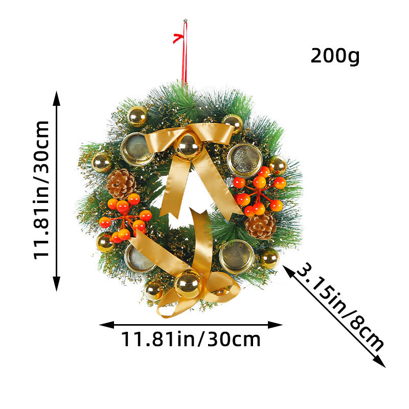 Christmas Candlestick Wreath Wedding Decoration