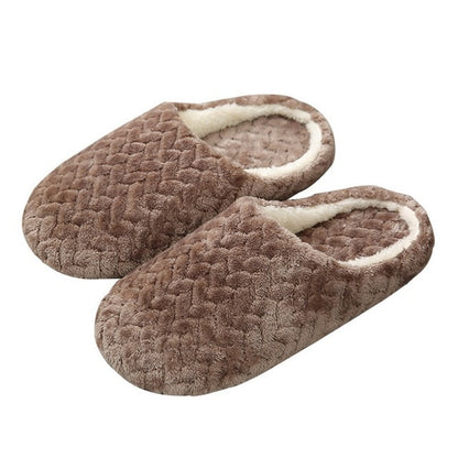 Pantuflas de algodón para parejas navideñas