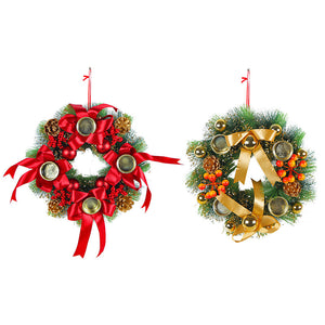 Christmas Candlestick Wreath Wedding Decoration