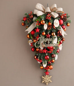 Jinghua Christmas Wreath Door Decoration Wall Hanging