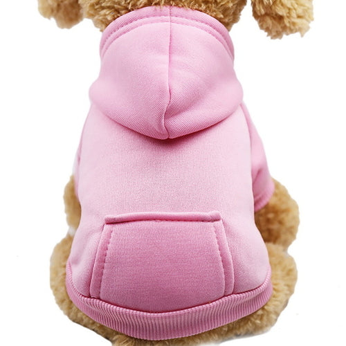 Sudadera con capucha para perro de lana suave