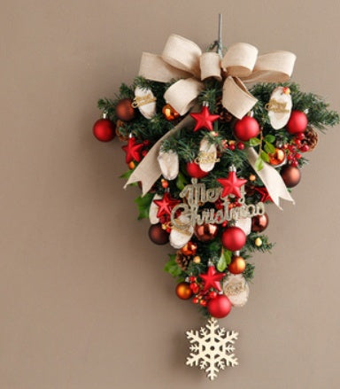 Jinghua Christmas Wreath Door Decoration Wall Hanging