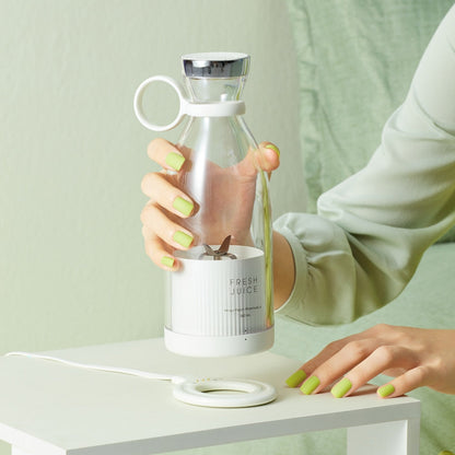 Bouteille mixeur portable avec chargeur magnétique