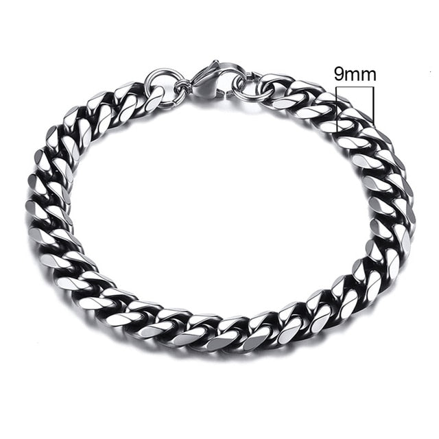 Bracelet chaîne cubaine Miami pour hommes