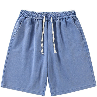 Shorts deportivos de algodón desgastado de verano