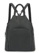 PU Leather Backpack – Soft, Practical Zipper Handbag