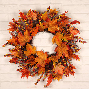 Maple berry Christmas wreath