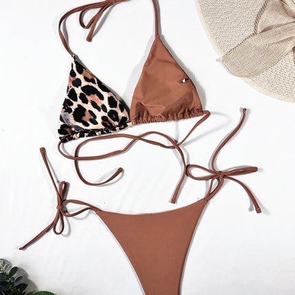 Ellolace Leopard 2 Piece Bikini Set