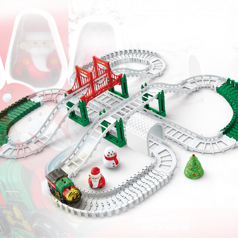 Christmas Series Electric Rail Car Educational Toys