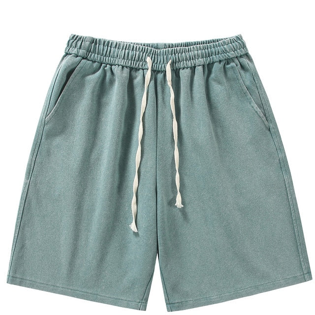 Shorts deportivos de algodón desgastado de verano