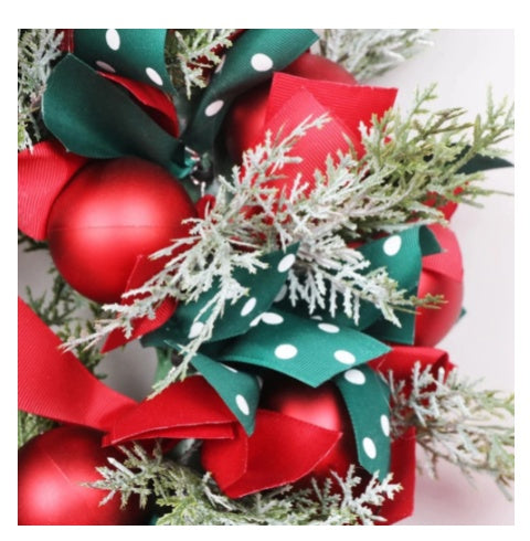 Shopping Mall Hotel 40CM Christmas Wreath Pendant