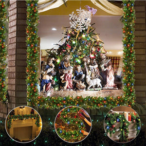 Cane Artificial Christmas Wreath Outdoor Pine Wreath