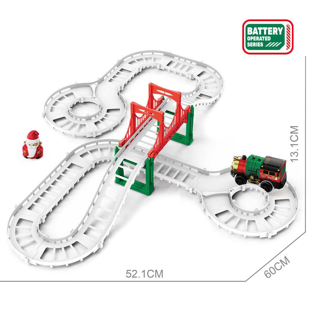 Christmas Series Electric Rail Car Educational Toys