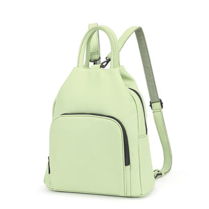 PU Leather Backpack – Soft, Practical Zipper Handbag