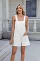 Women's Summer Square Neck Jumpsuit with Pockets