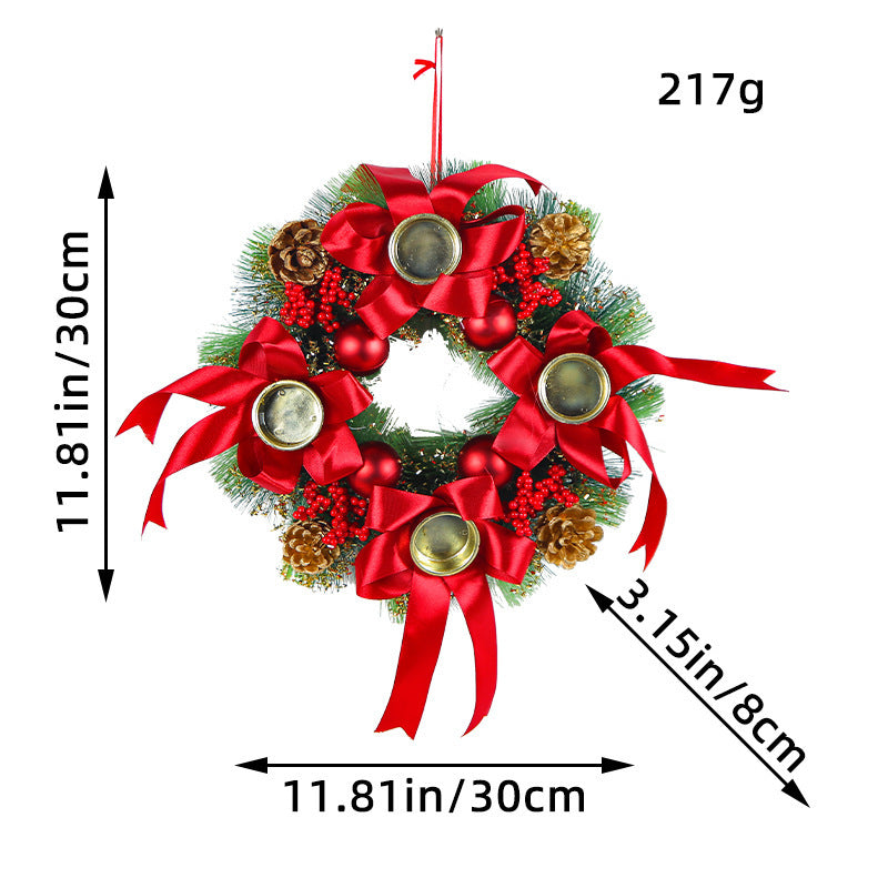 Christmas Candlestick Wreath Wedding Decoration