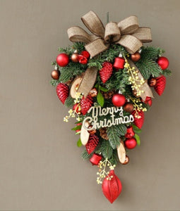 Jinghua Christmas Wreath Door Decoration Wall Hanging