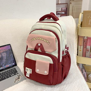 Student Schoolbag with Spine Protection – Large Capacity