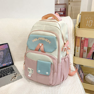 Student Schoolbag with Spine Protection – Large Capacity