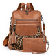 Vintage Leopard Print Large Capacity Fashion Backpack
