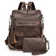 Vintage Leopard Print Large Capacity Fashion Backpack