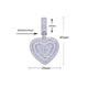Heart-shaped Zircon Pendant European And American Style