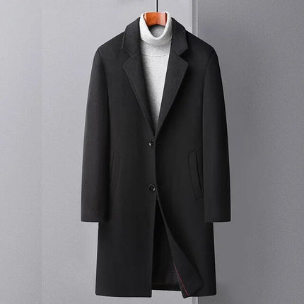 Trench-coat en laine pour hommes