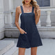 Women's Summer Square Neck Jumpsuit with Pockets