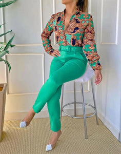 Elegant Office Wear Two Piece Sets