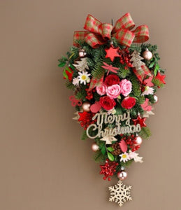 Jinghua Christmas Wreath Door Decoration Wall Hanging