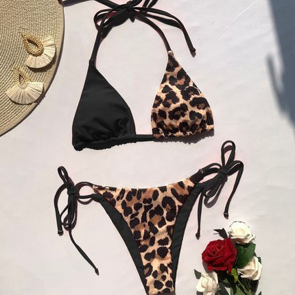 Ellolace Leopard 2 Piece Bikini Set