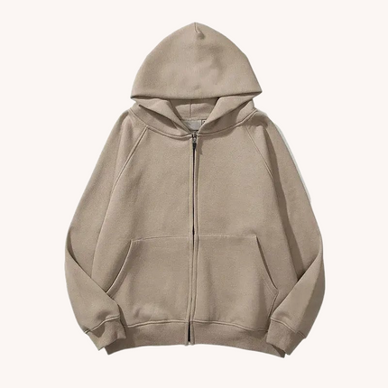 Sweat à capuche zippé uni UG